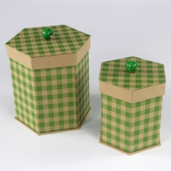 Hexagon paper gift box