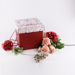 Ανθοπωλείο συσκευασίας λουλουδιών κουτί δώρου τετράγωνο σχήμα για διακόσμηση γάμου κόμμα