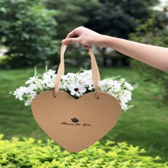 Καρδιά σχήμα φορητό κουτί δώρου λουλουδιών για Διακόσμηση Party Guest