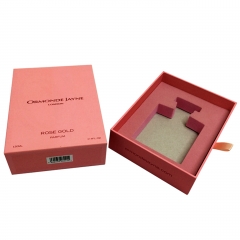 Υπέροχο ροζ αρώματα χαρτί δώρο κουτί με συρτάρι για Λογότυπο Customing