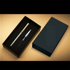 Πολυτελές μαύρο χαρτί συσκευασίας δώρου για συσκευασία στυλό με δίσκο