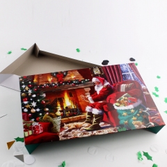 Santa Claus Σχεδιασμός Αναδιπλούμενο κουτί συσκευασίας Papaer για τα Χριστούγεννα