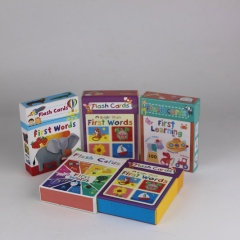 προσαρμοσμένο μέγεθος 98 * 70 mm παιδική κάρτα εκμάθησης & εκτύπωση καρτών παιχνιδιού