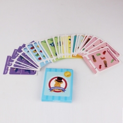 προσαρμοσμένο σχέδιο εκπαιδευτικές κάρτες flash κάρτες παιχνιδιού καρτών παιχνιδιών με κουτί
